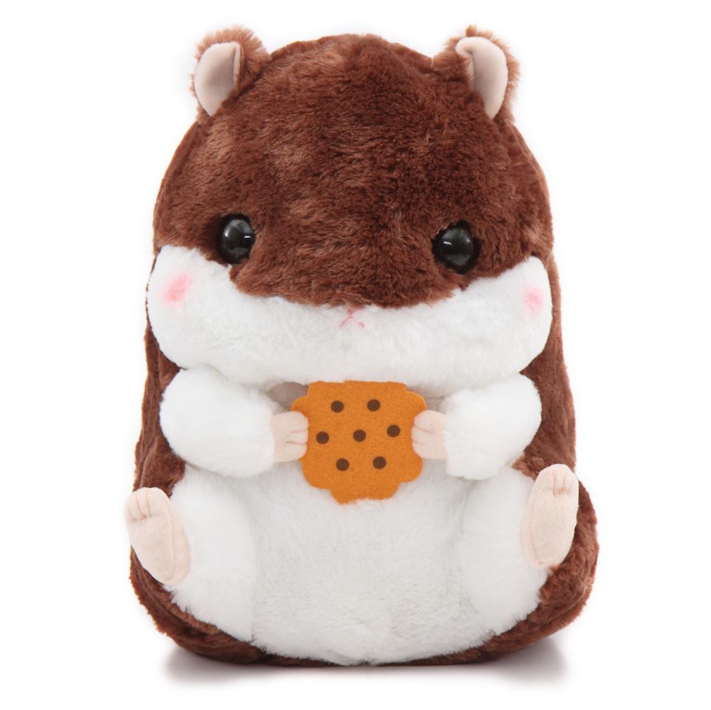 Big Dark Brown White Hamster Coroham Coron Cafe Plush Toy Japan - Modes4u