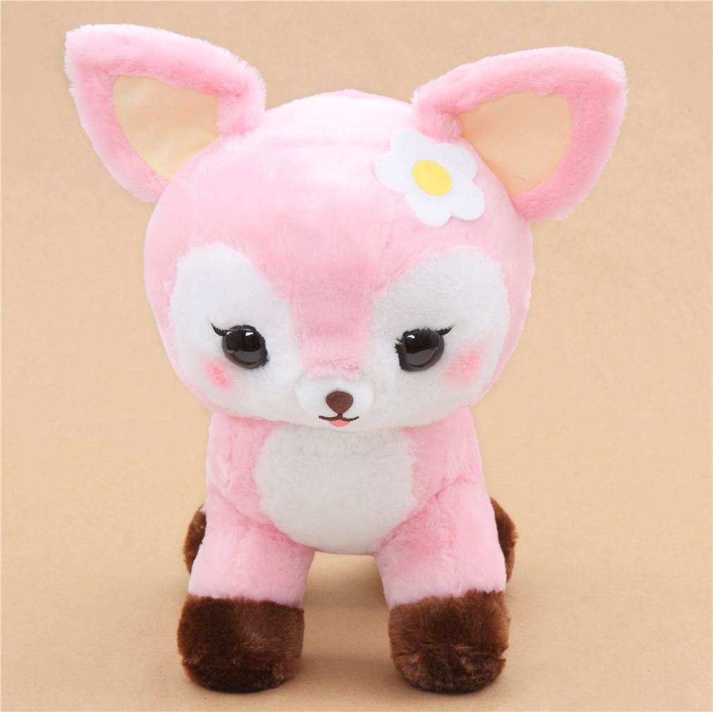 big pink cute deer Koijika no Latte plush toy Japan modeS4u