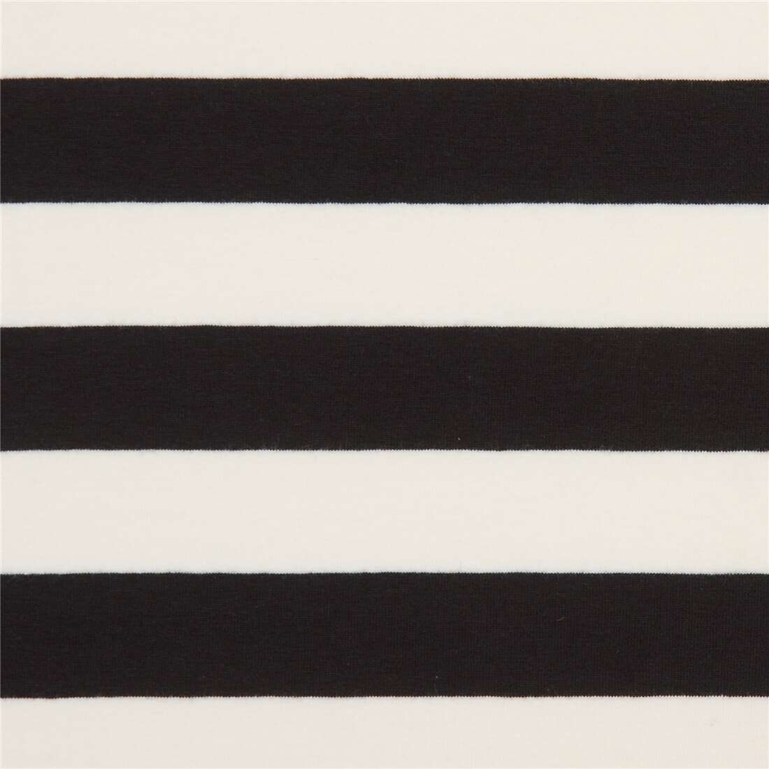 black and light cream stripes knit fabric by Art Gallery Fabrics Fabric