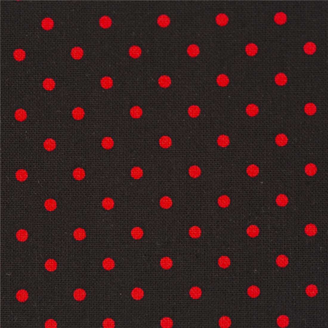 red and white polka dot cotton fabric