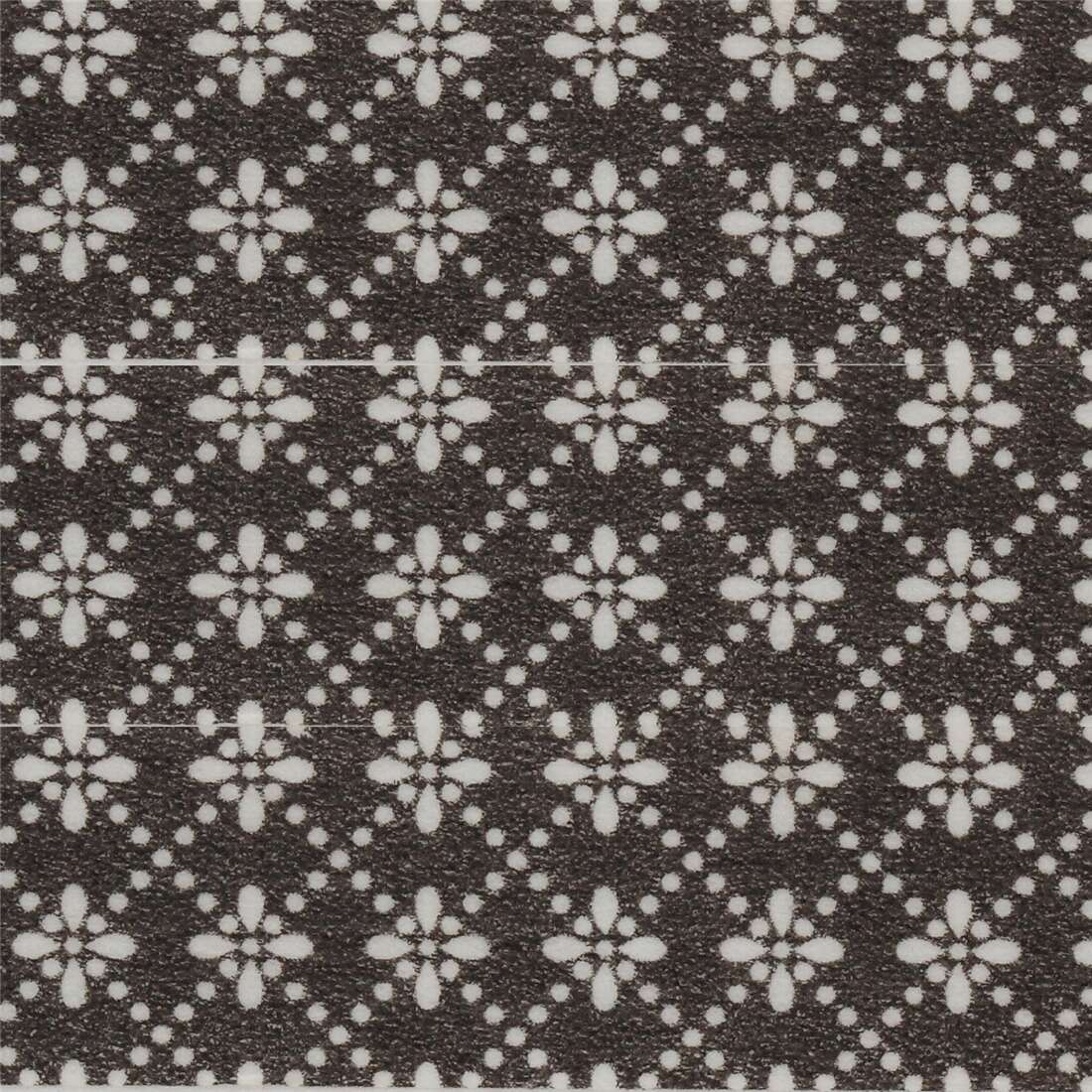 black with white flower ornament dot pattern Washi Tape deco tape modeS4u