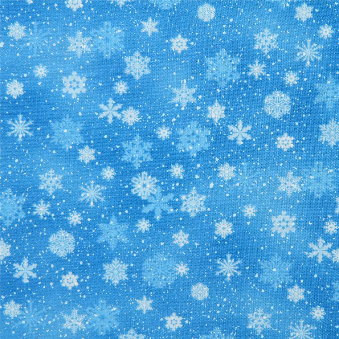 blue Elizabeth's Studio Christmas fabric with snowflakes modeS4u