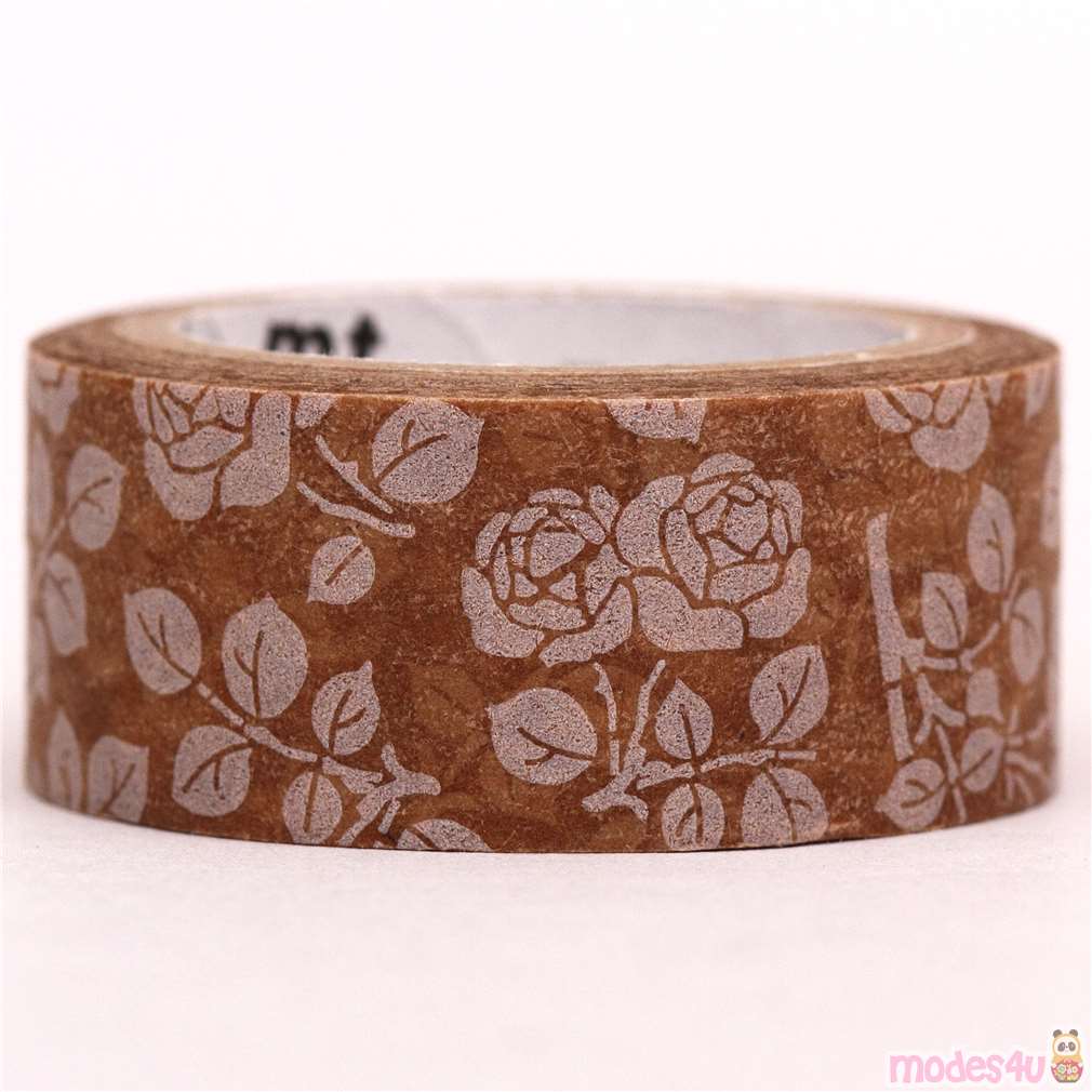 brown flower wax mt fab Washi Tape deco tape modeS4u