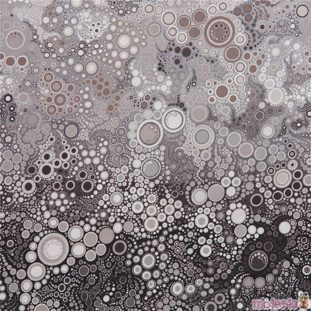 Download brown grey dot bubble circle fabric Robert Kaufman Effervescence Digital - modeS4u