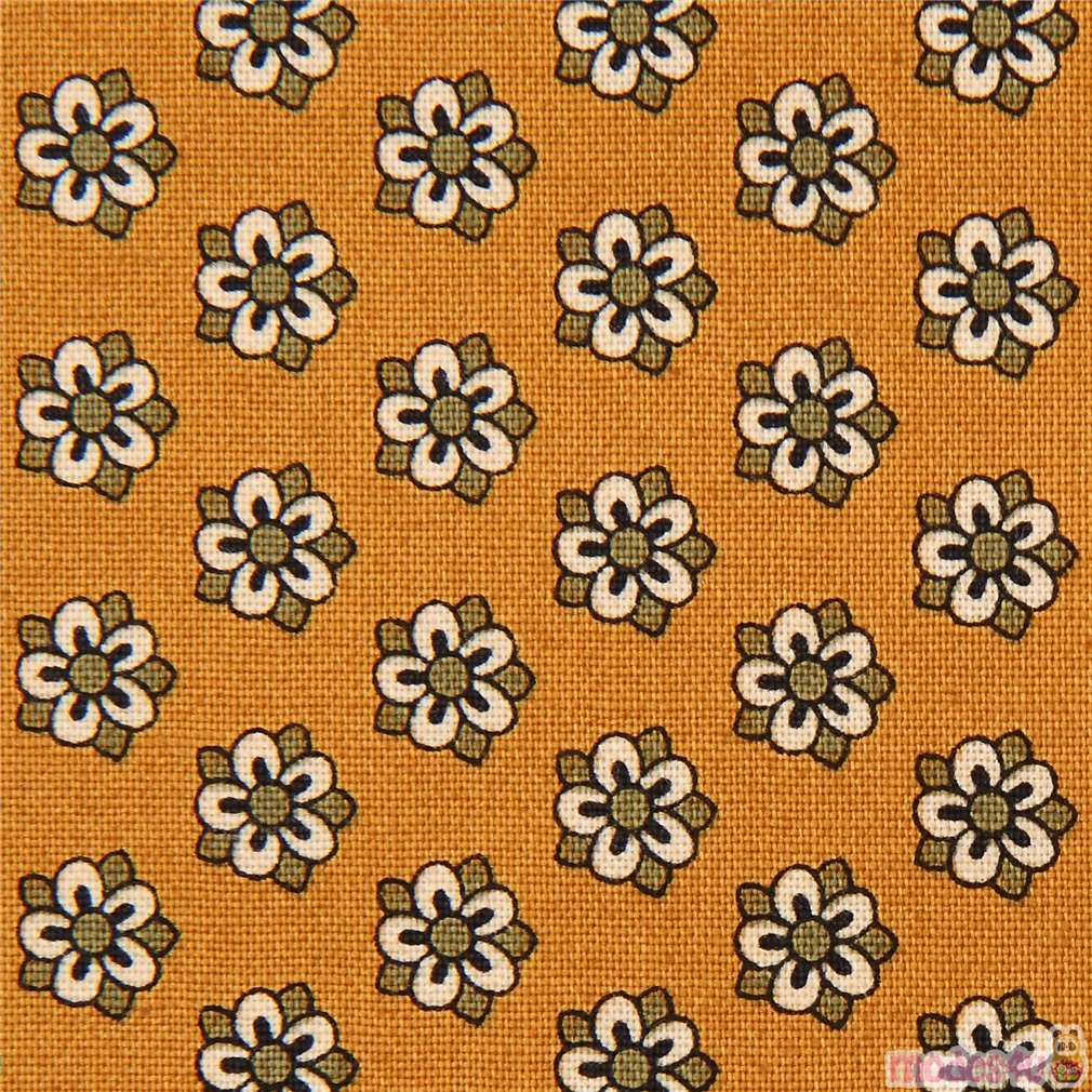 brown with small flower fabric Andover USA Beckwith Fabric by Andover ...