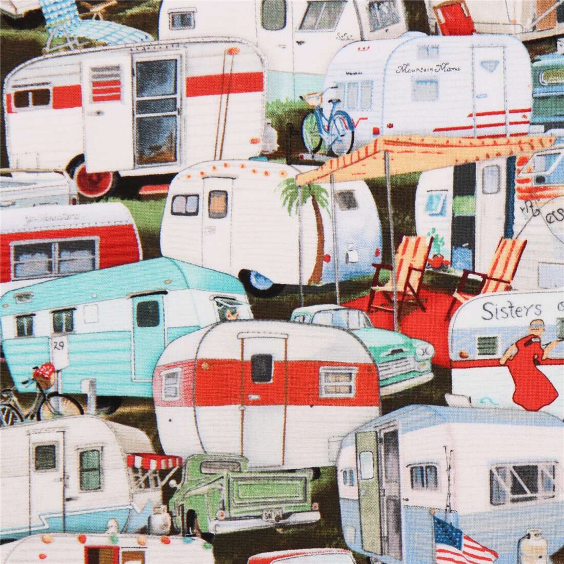 caravan trailer camper camping fabric Vintage Trailers Elizabeth's ...