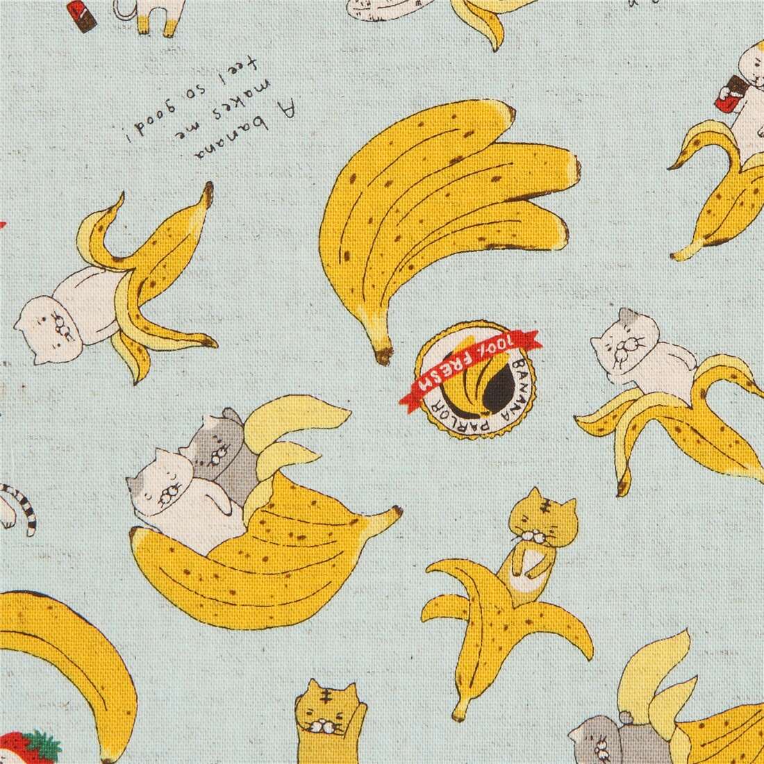 banana pattern fabric