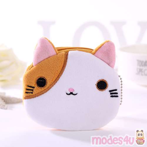 cat pouch in white and brown - modeS4u