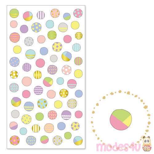 circle with pattern gold metallic embellishment stickers by Mind Wave ...