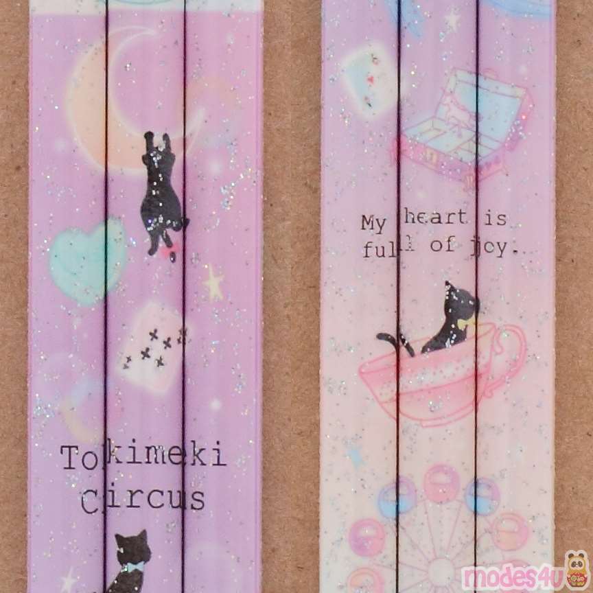 colorful pencil with cute cat tea cup item with glitter modeS4u