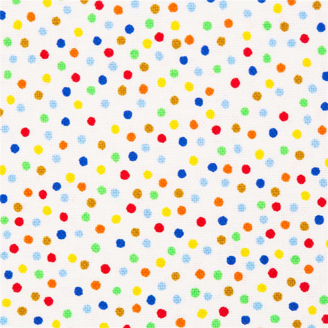 green and blue polka dots