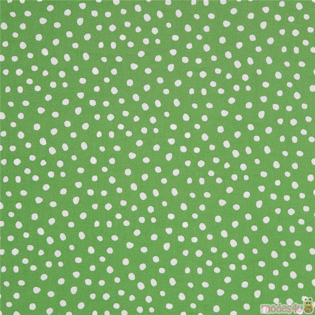 Green and White Polka Dot Pattern Background - Green and White