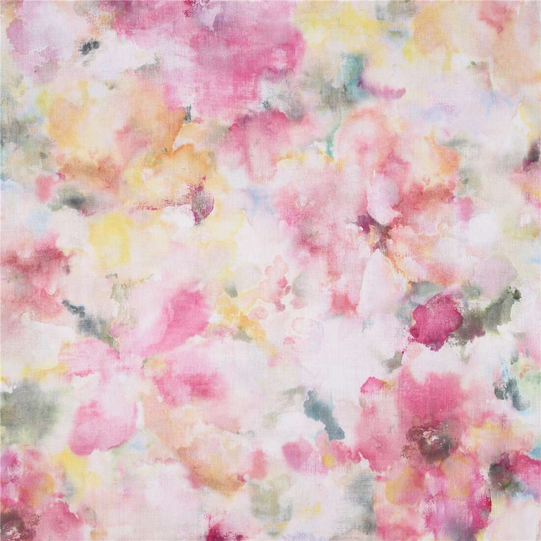 Moygashel  Fabric ‘Nicole’ Artilla Cream,Pink &Light Raspberry Floral Fq  22x18”