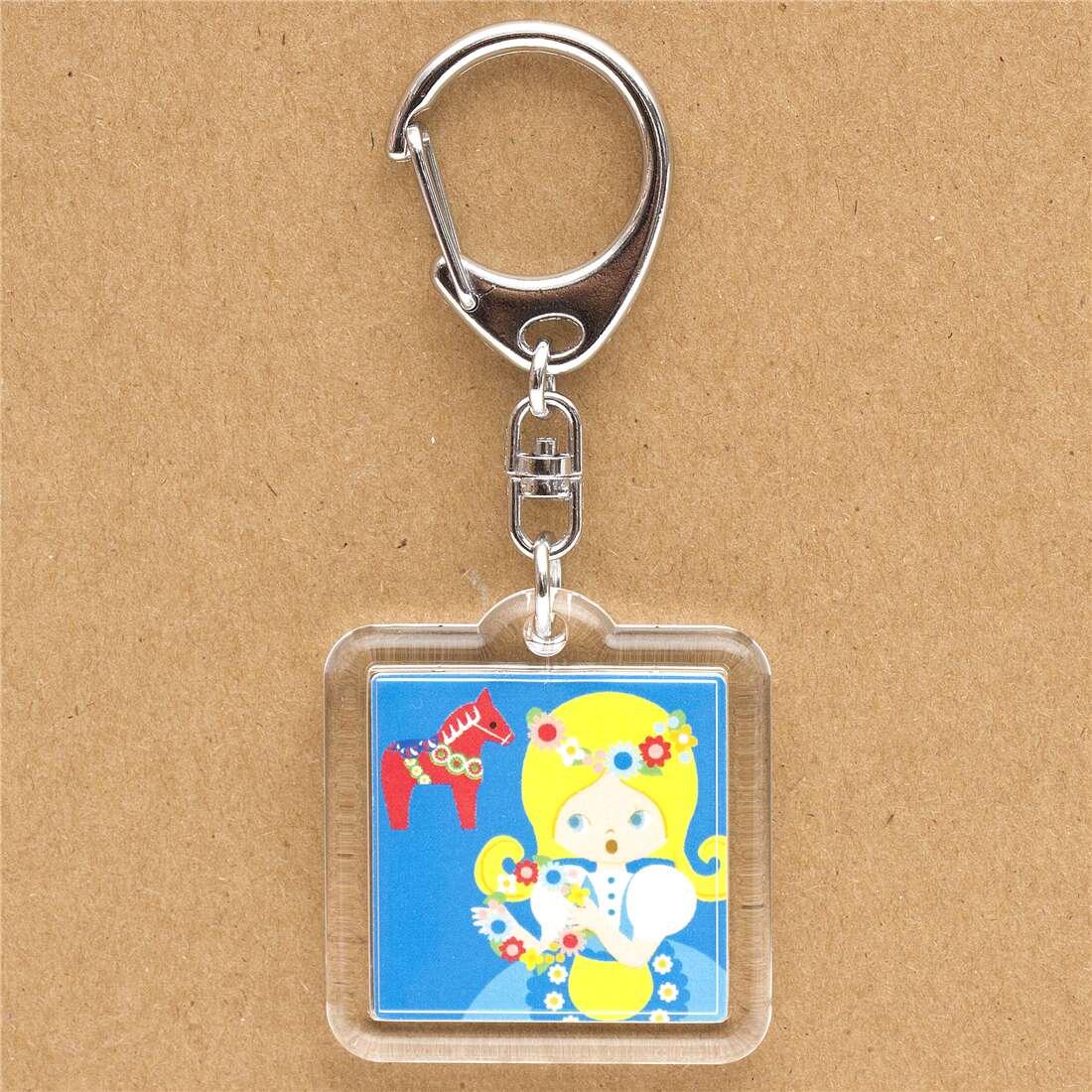 cute Swedish girl keychain from Japan modeS4u