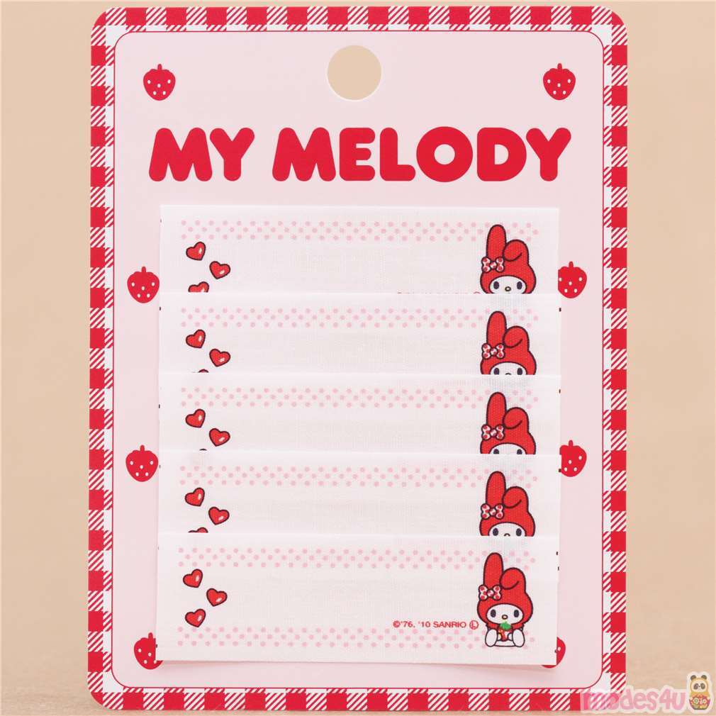 Lindo parche termoadhesivo etiqueta nombre plancha My Melody 5 unidades modesS4u Lindo parche termoadhesivo etiqueta nombre plancha My Melody 5 unidades modesS4u