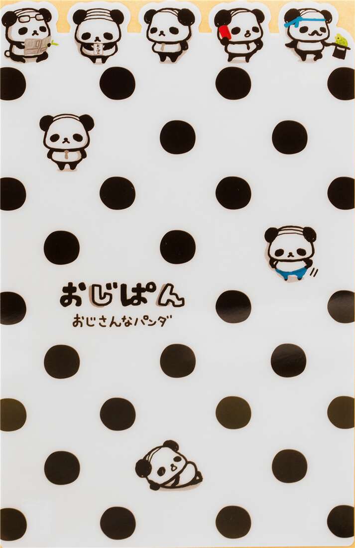 Cute Ojipan Panda Black Dot Desk Pad Writing Mat By Q Lia From Japan Modes4u