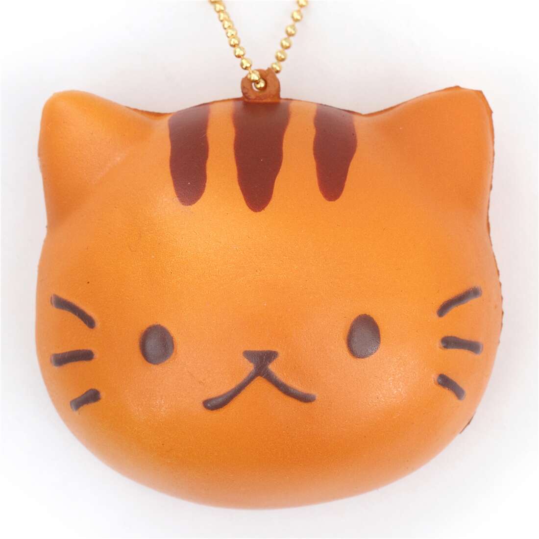 cute brown cat face bread bun squishy charm kawaii Cafe ...