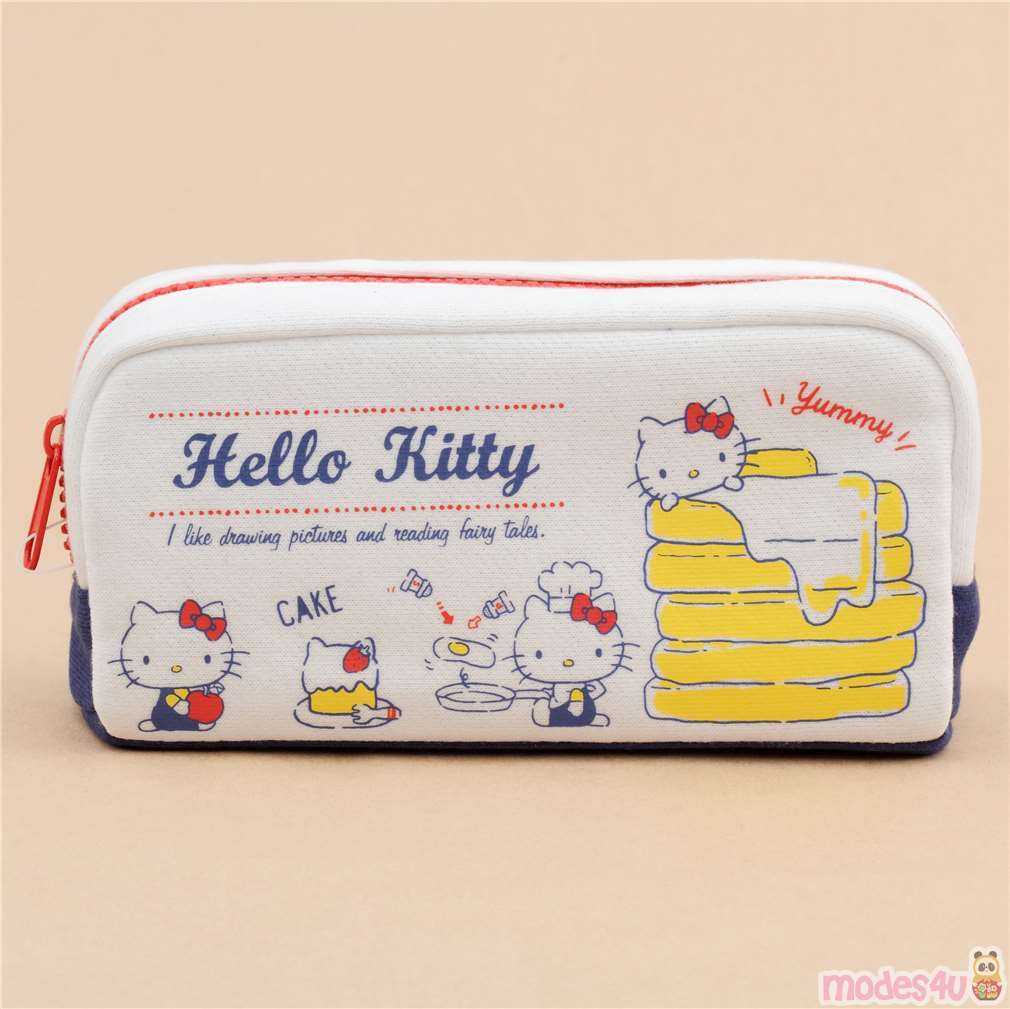 cream pencil case