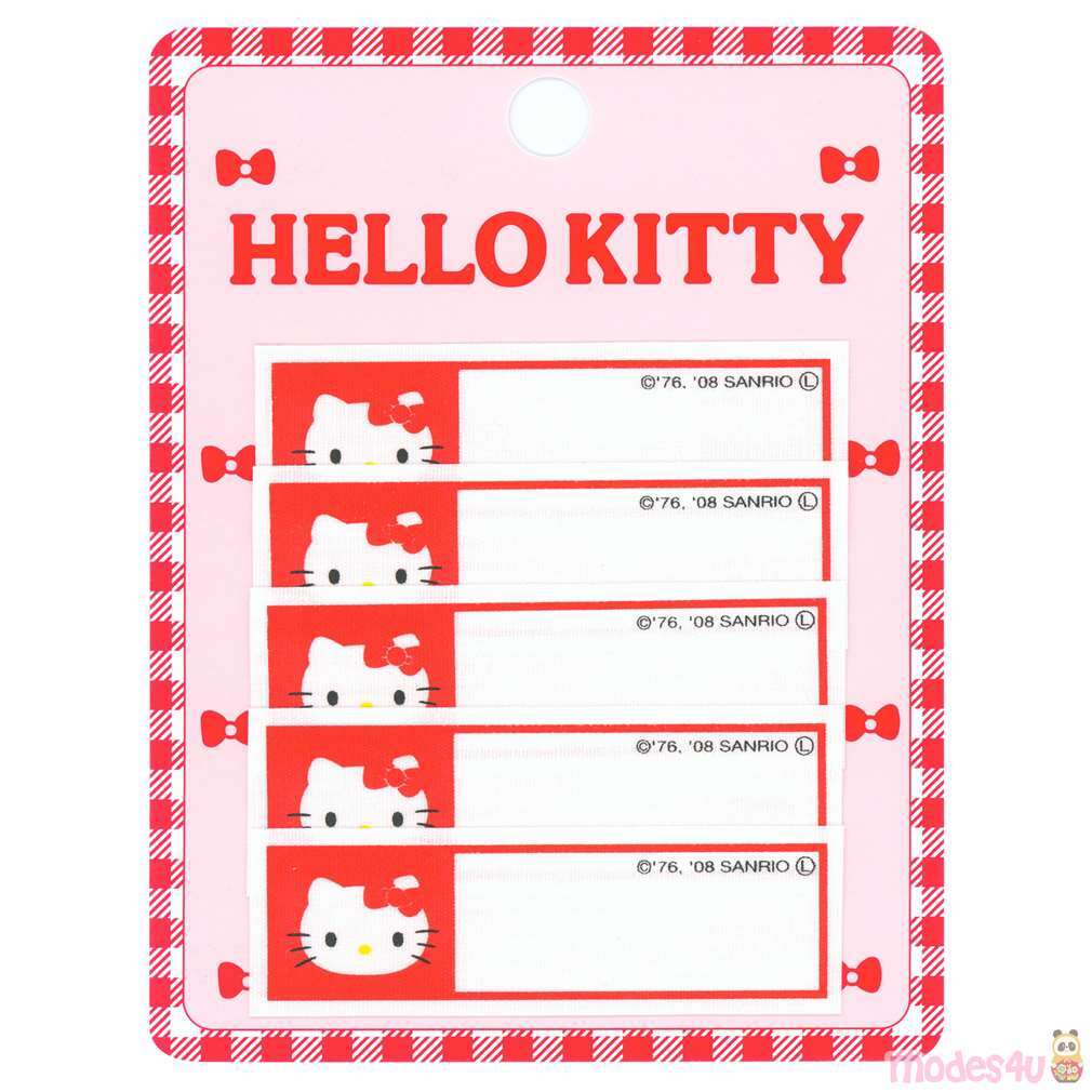 Japan Sanrio Name Tag Sticker Hello Kitty Friends | Lupon.Gov.Ph