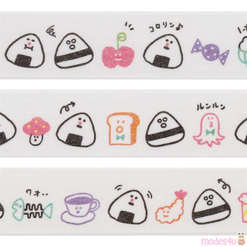 cute rice wrap food deco tape sticky tape by QLia modeS4u