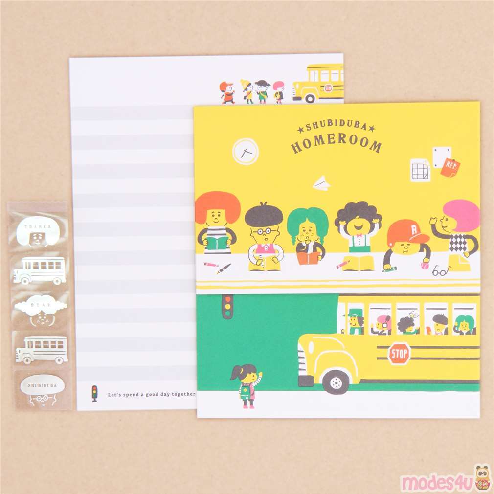 Cute School Children Letter Envelope Set Modes4u