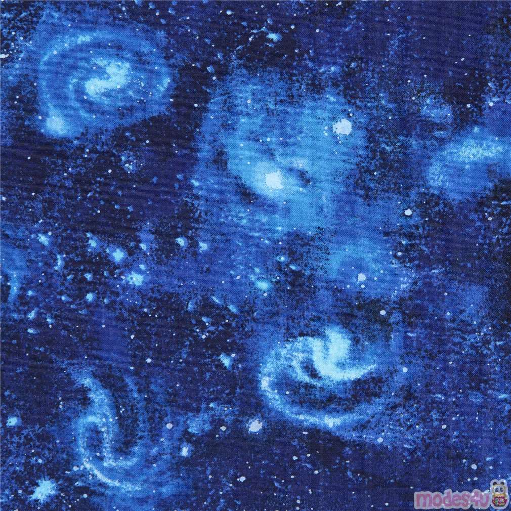 Galaxy Space Blue Stardust Print Foldable Umbrella main image 1