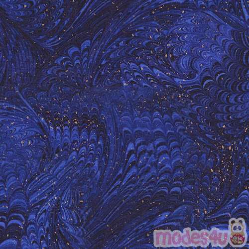 dark blue with gold metallic embellishment fabric by Timeless Treasures