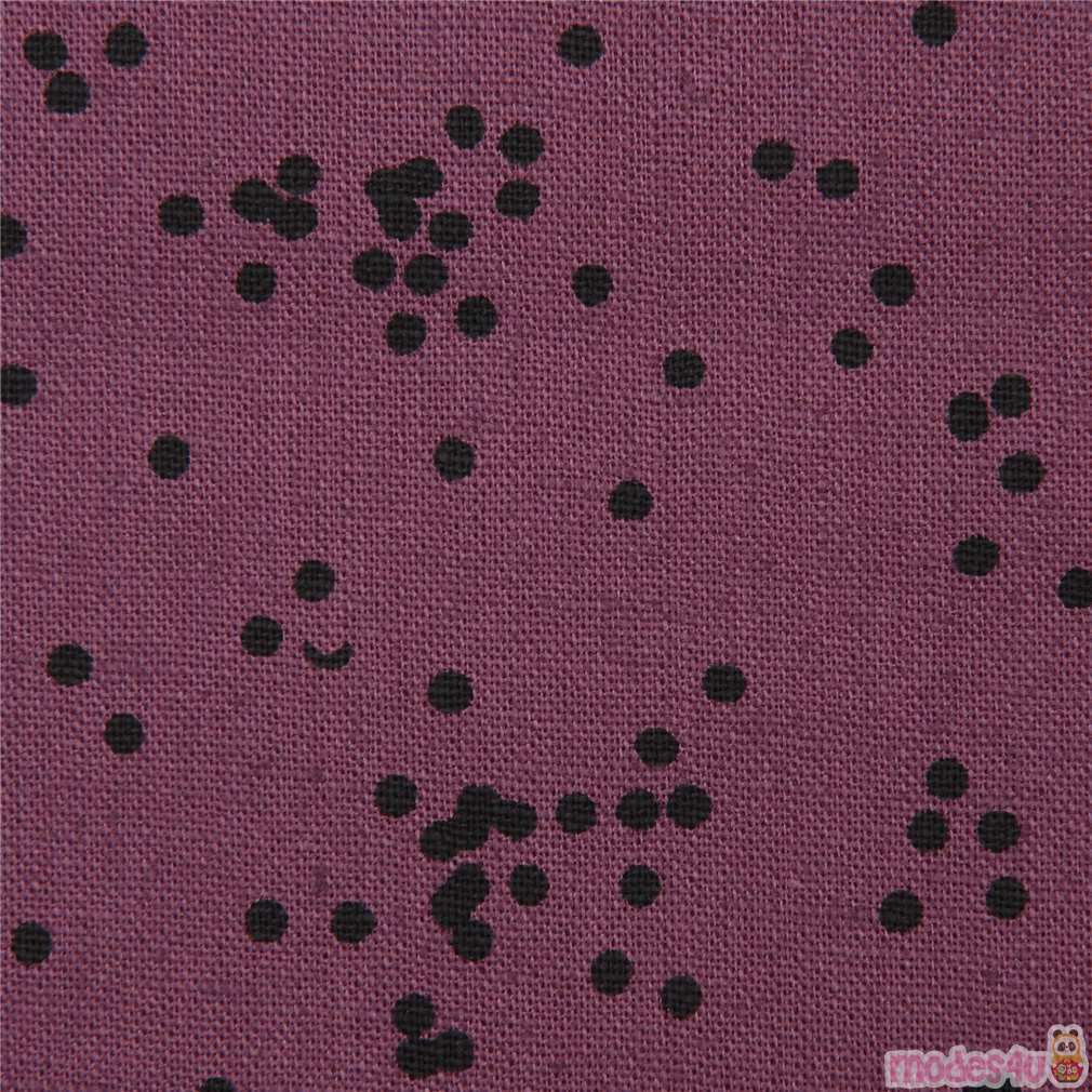 dark purple Robert Kaufman small dot linen cotton fabric Arroyo Essex