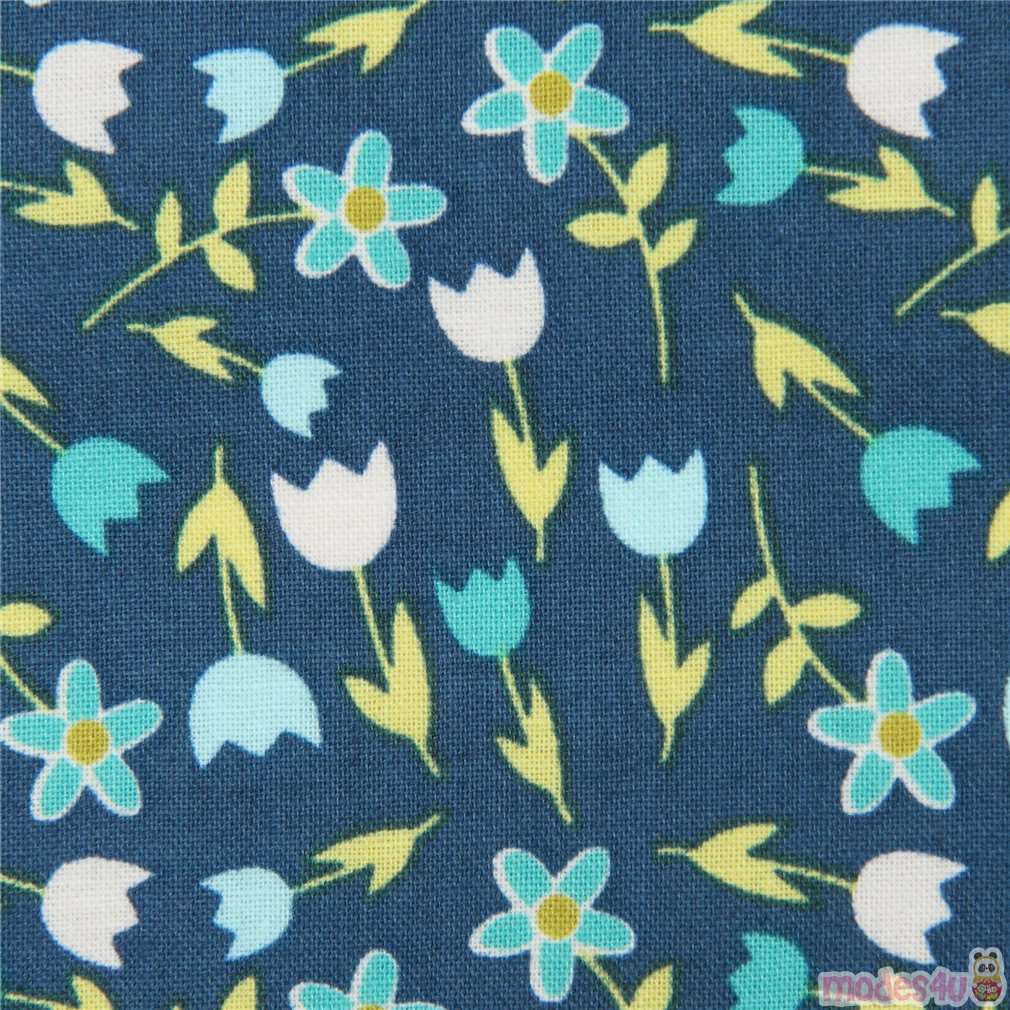 dark-teal-michael-miller-fabric-flower-yard-modes4u