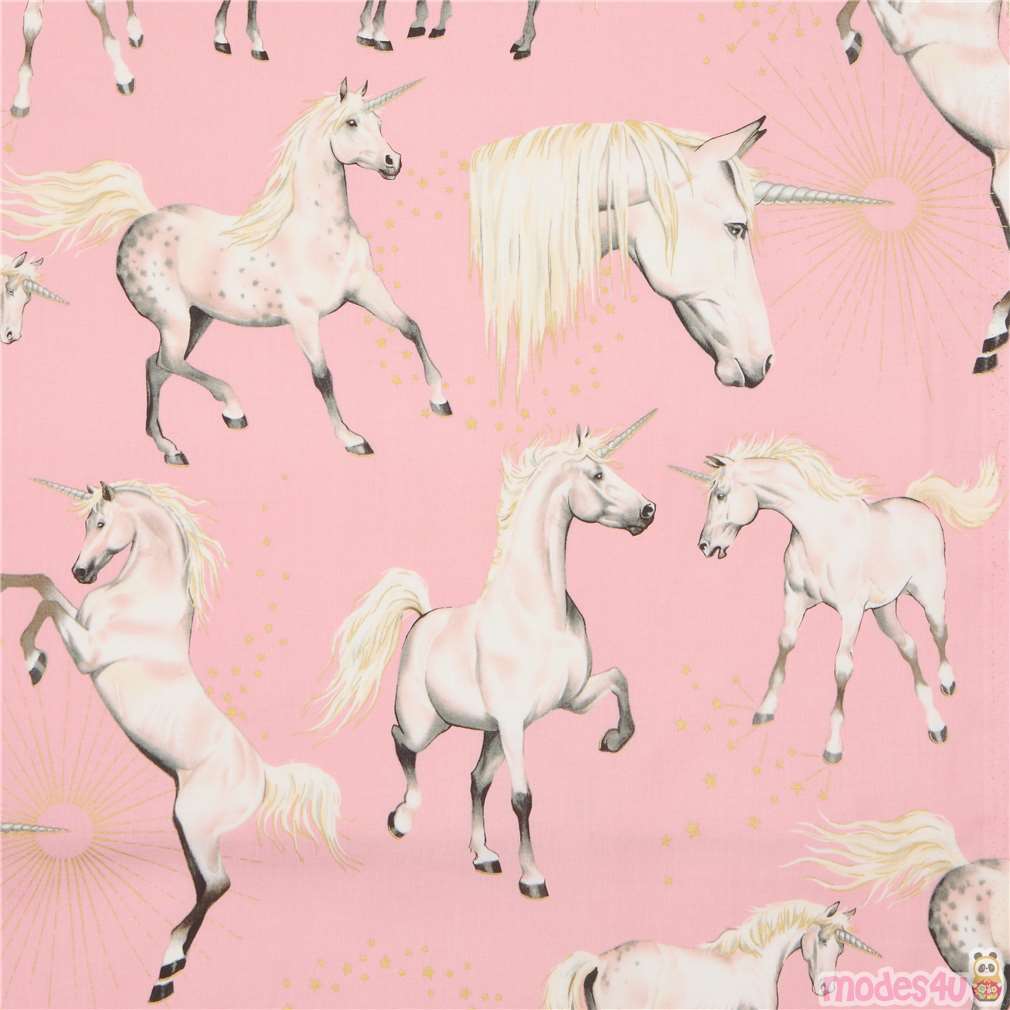 embellished unicorn fabric by Alexander Henry Animal Fabric Fabric