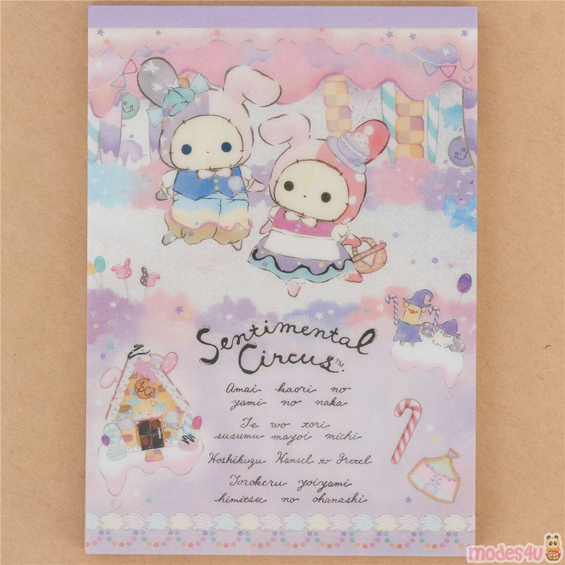 fairy tale Sentimental Circus memo pad by San-X - modes4u