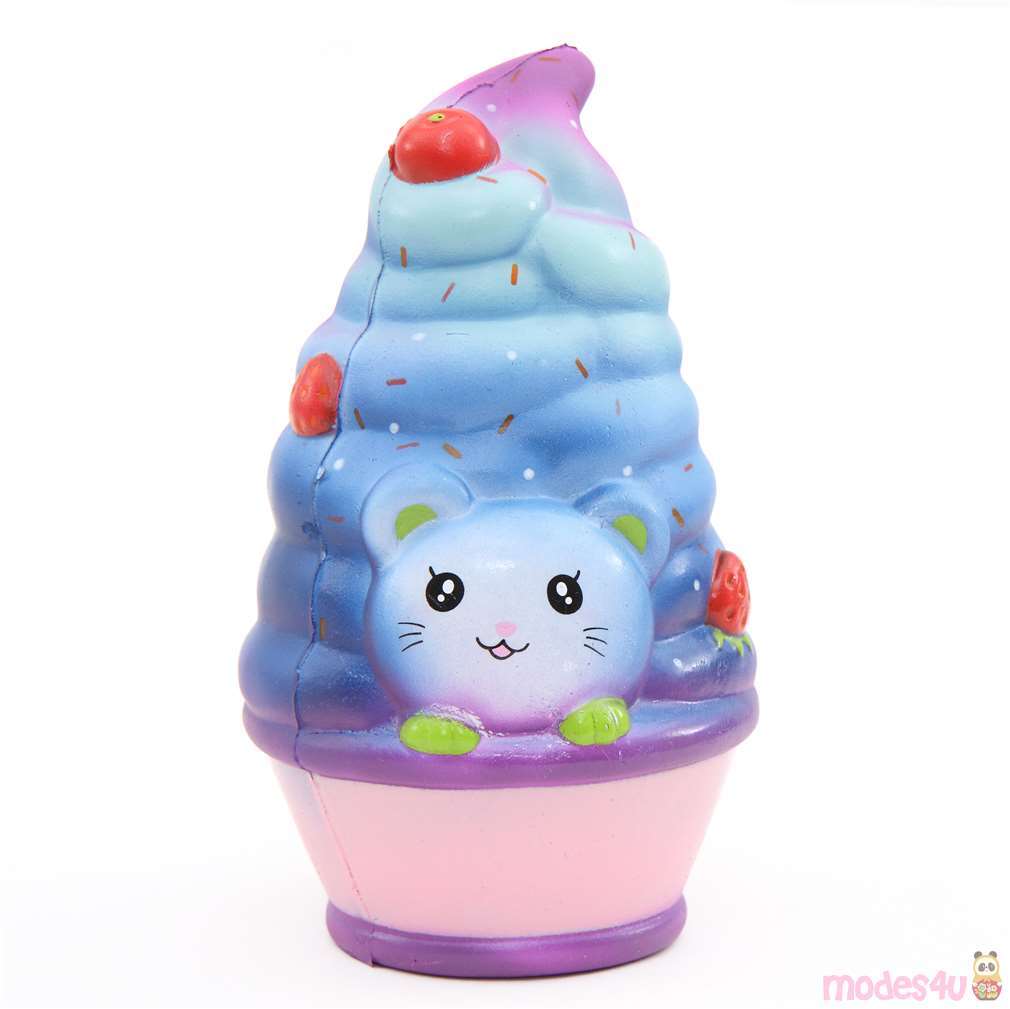 Squishy Leilei Parfume En Forme De Dessert Avec Un Chat Aux Couleurs Galaxie Modes4u