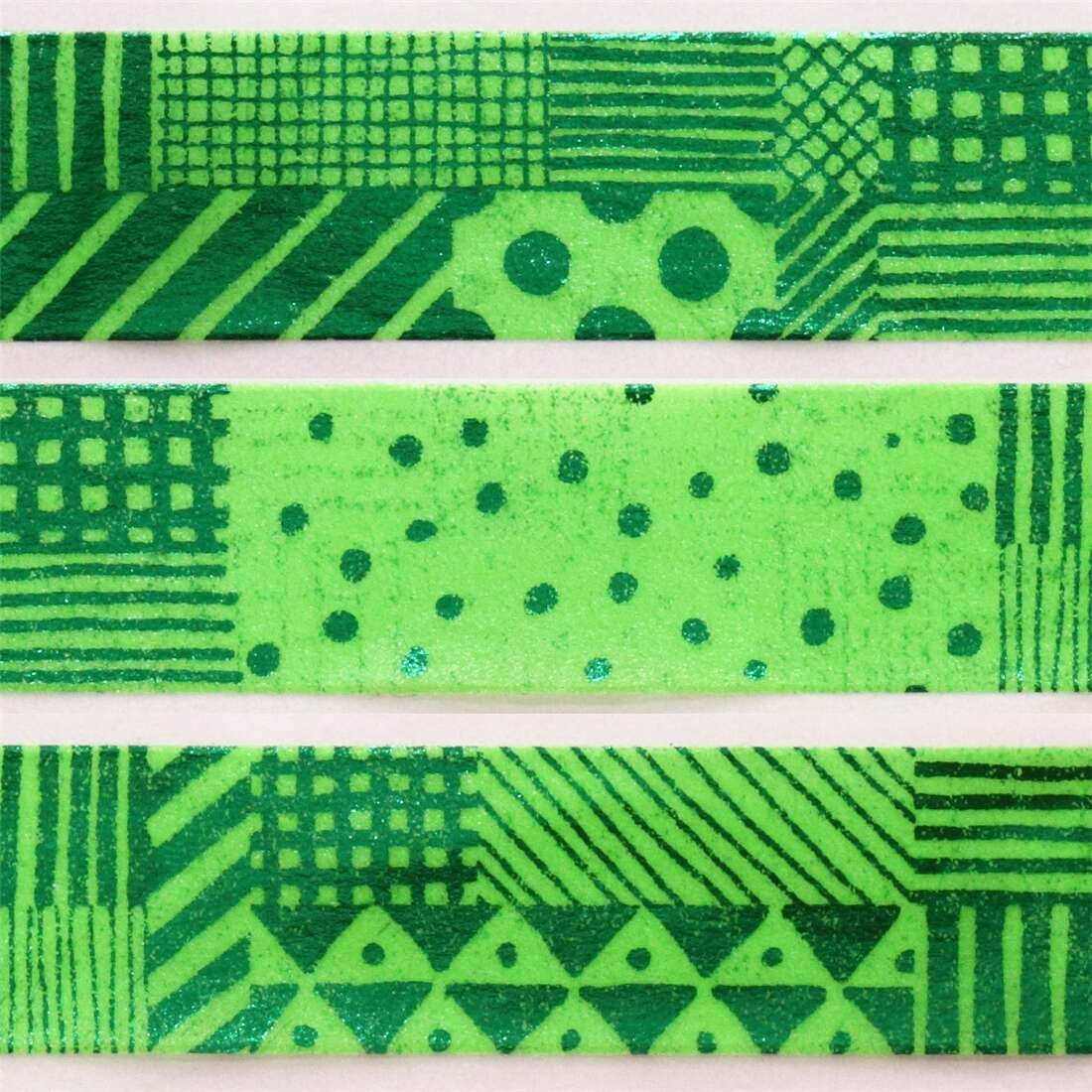 Random 3 Roll Green Washi Tape