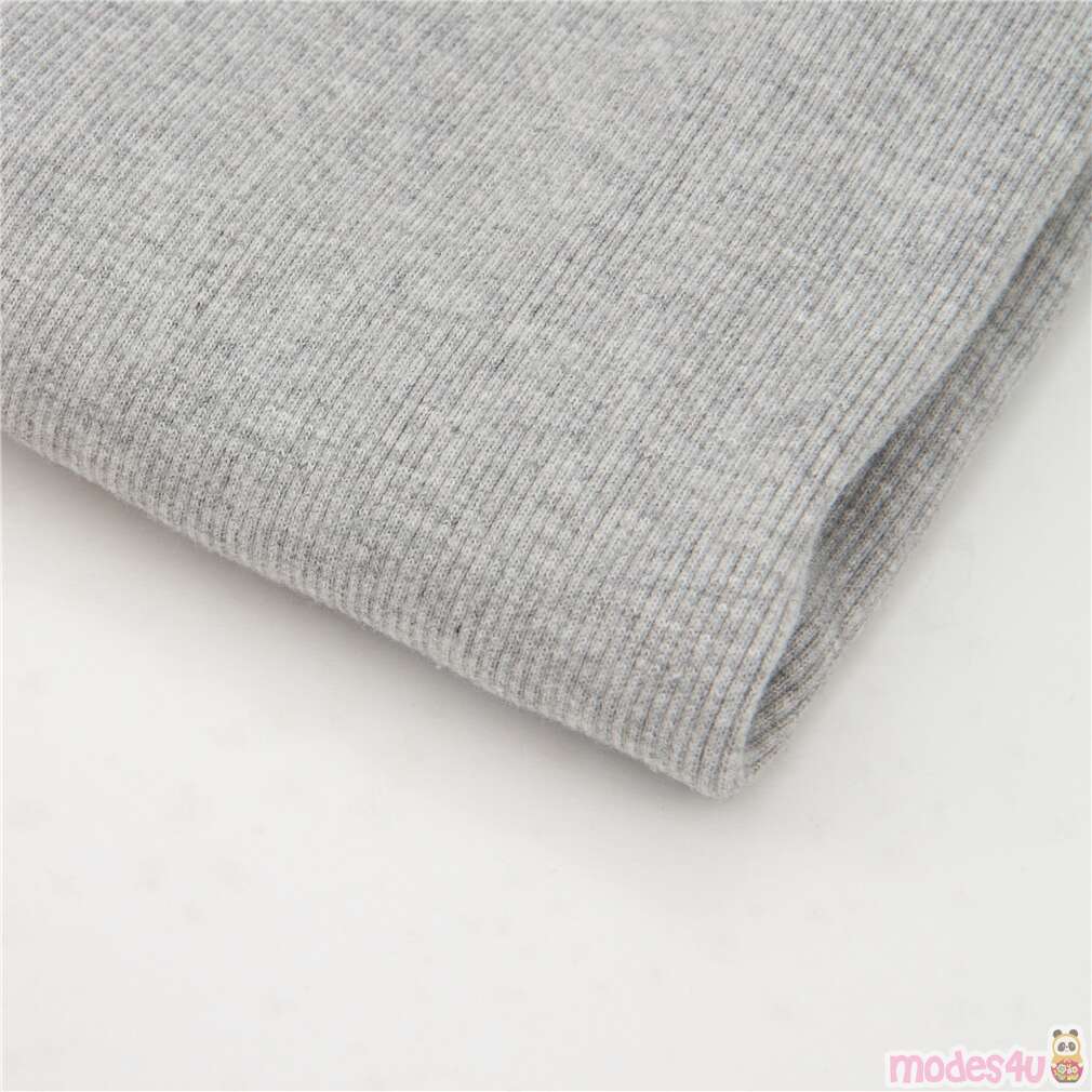 grey tubular ribbed knit fabric - modeS4u