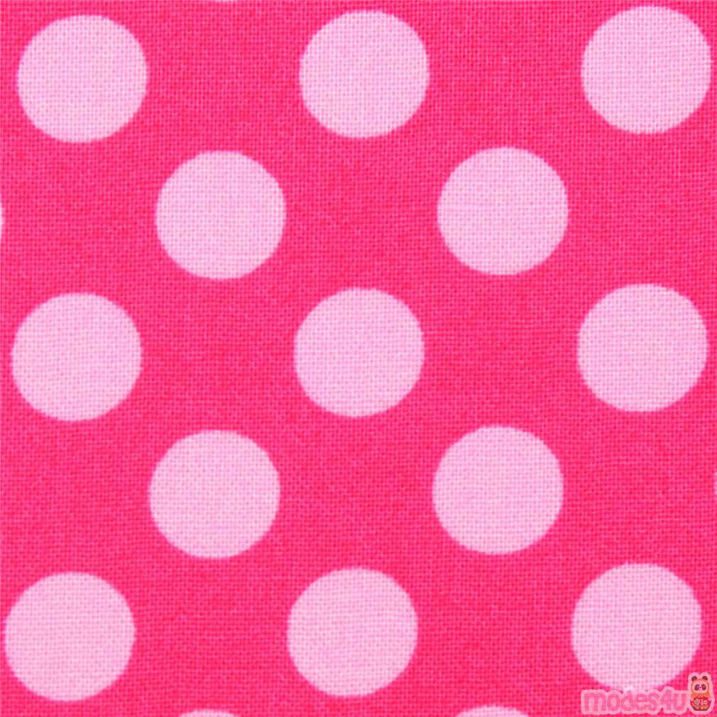 Hot Pink Dot Fabric Pale Pink Polka Dots By Michael Miller Modes4u