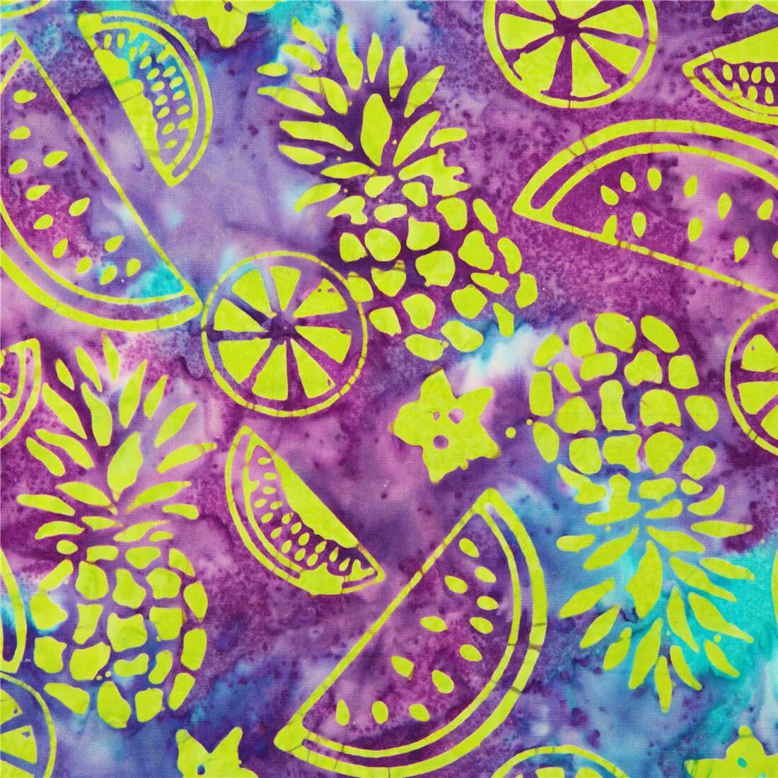 Michael Miller Batik Inky Tie Dye Tropical Fruit Bright