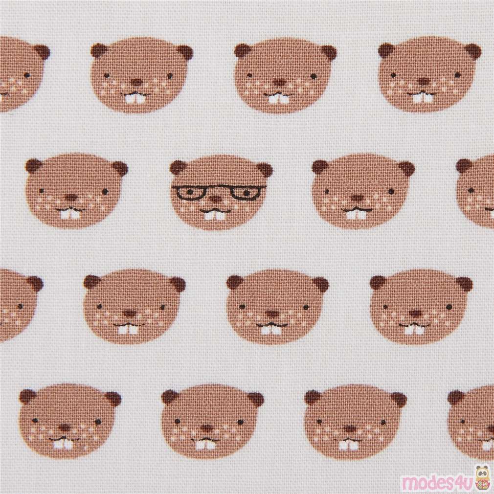 Remnant (37 x 112 cm) light grey beaver fabric by Robert Kaufman