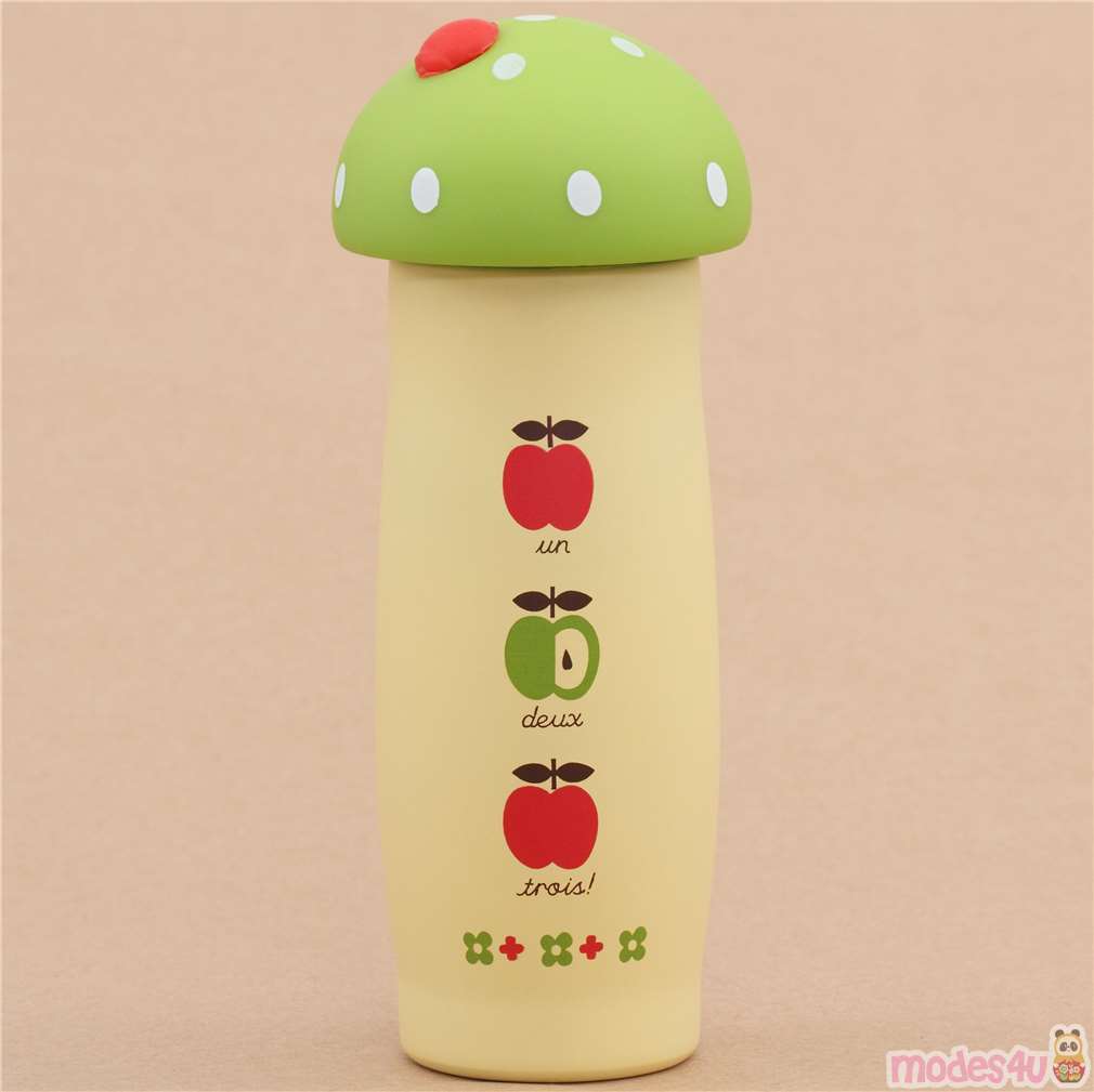 Download Light Yellow Green Top Thermo Bottle From Japan 220ml Modes4u PSD Mockup Templates