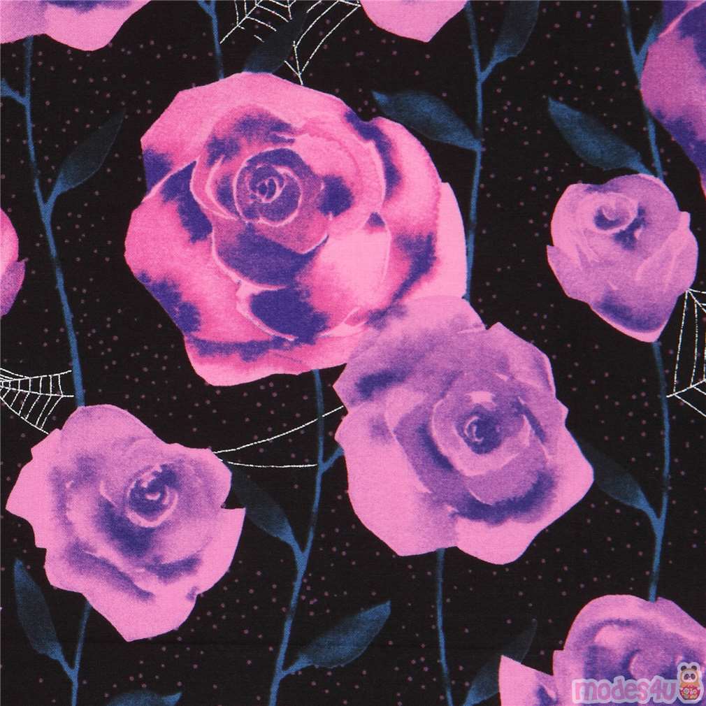 metallic embellished Cotton and Steel fabric with flowers Fabric by