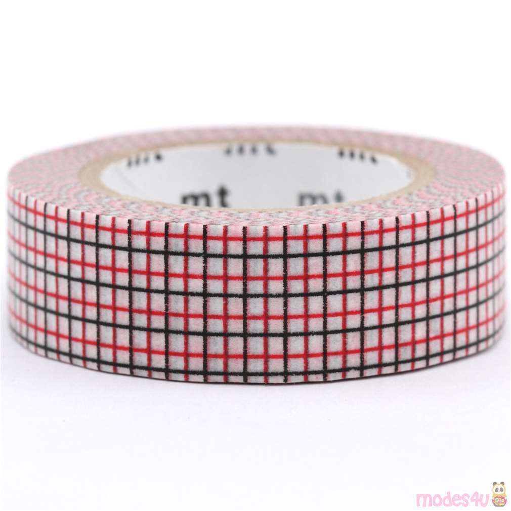 Craft Decorative Tape Red Square Pattern Washi Tape