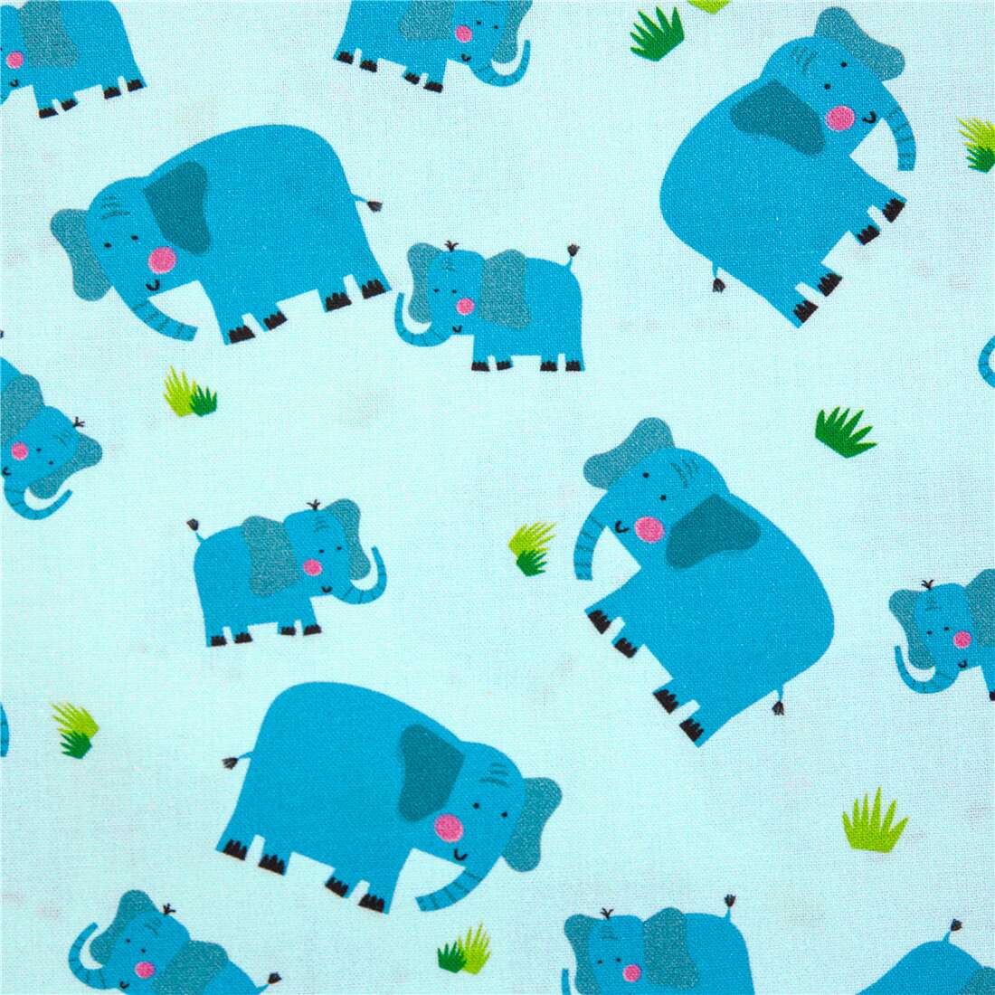 Cute Mum Baby Elephant Pairs Fabric by Michael Miller - modeS4u