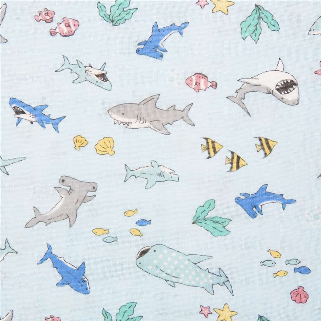 Cotton fabric sharks