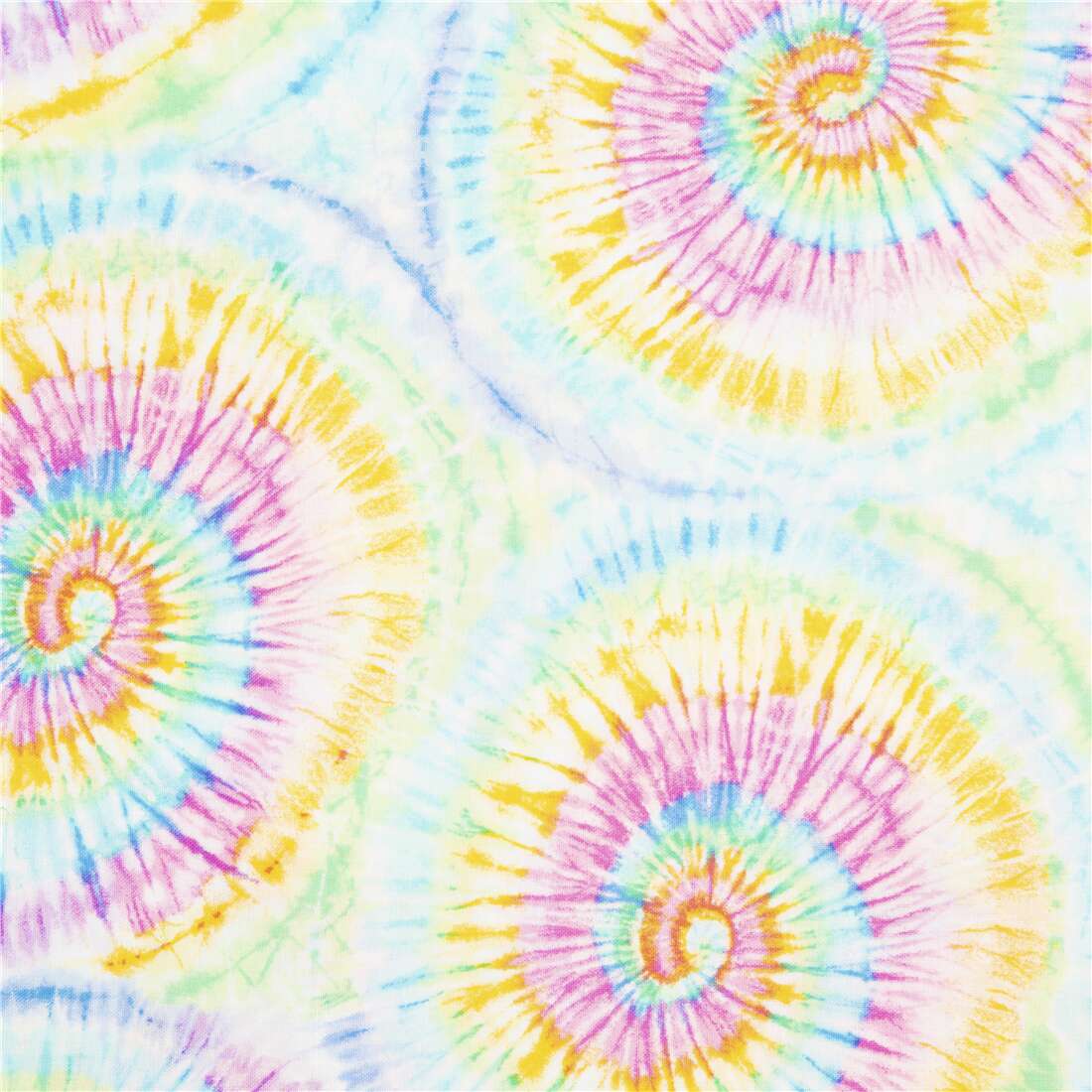 pastel rainbow sweet colors tie dye swirls fabric Timeless Treasures -  modeS4u