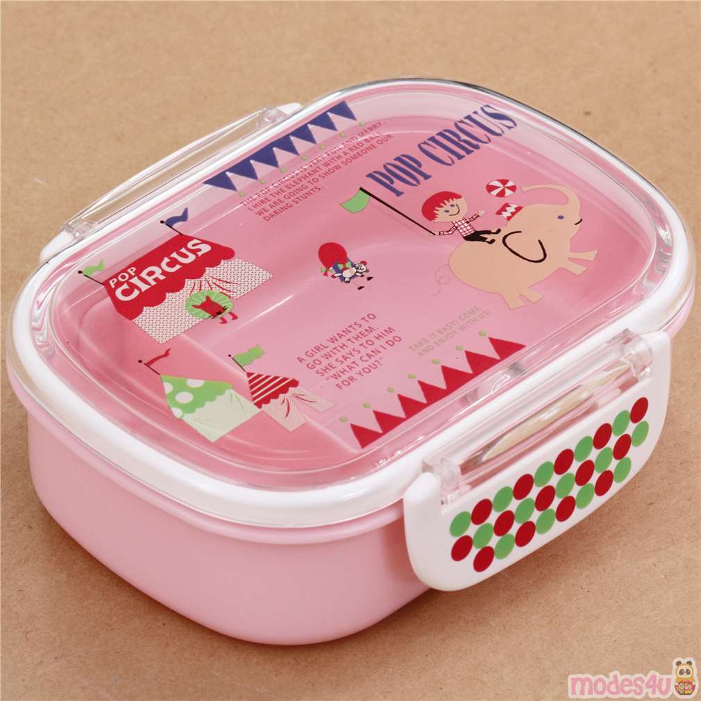 pink Shinzi Katoh children elephant circus Bento Box Lunch Box from ...