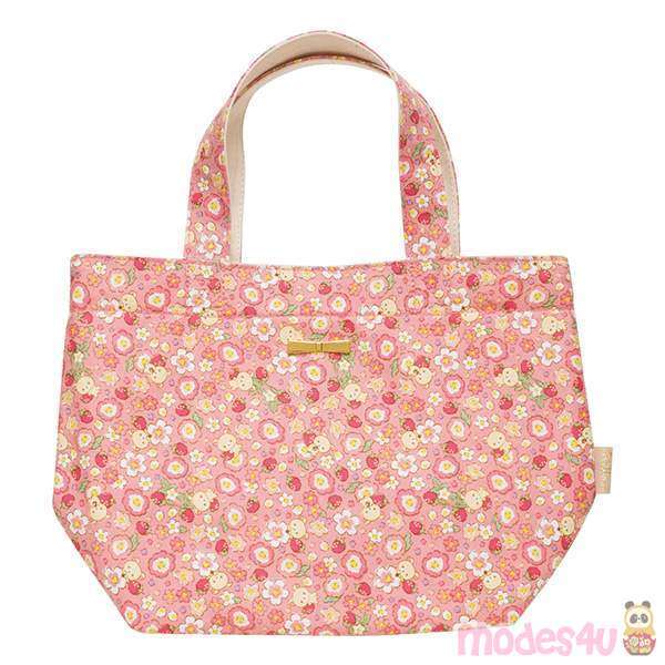 pink and cream color Rilakkuma reversible handbag from Japan - modeS4u
