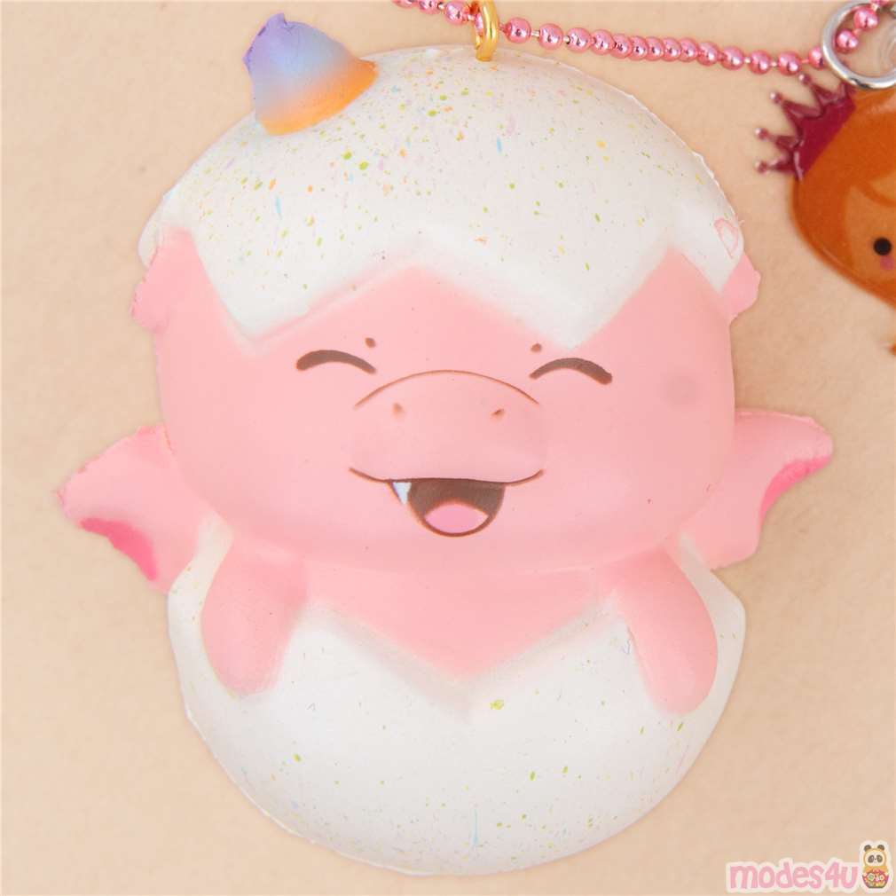 Squishy Puni Maru Parfumé En Forme De Bébé Dragon Rose Modes4u