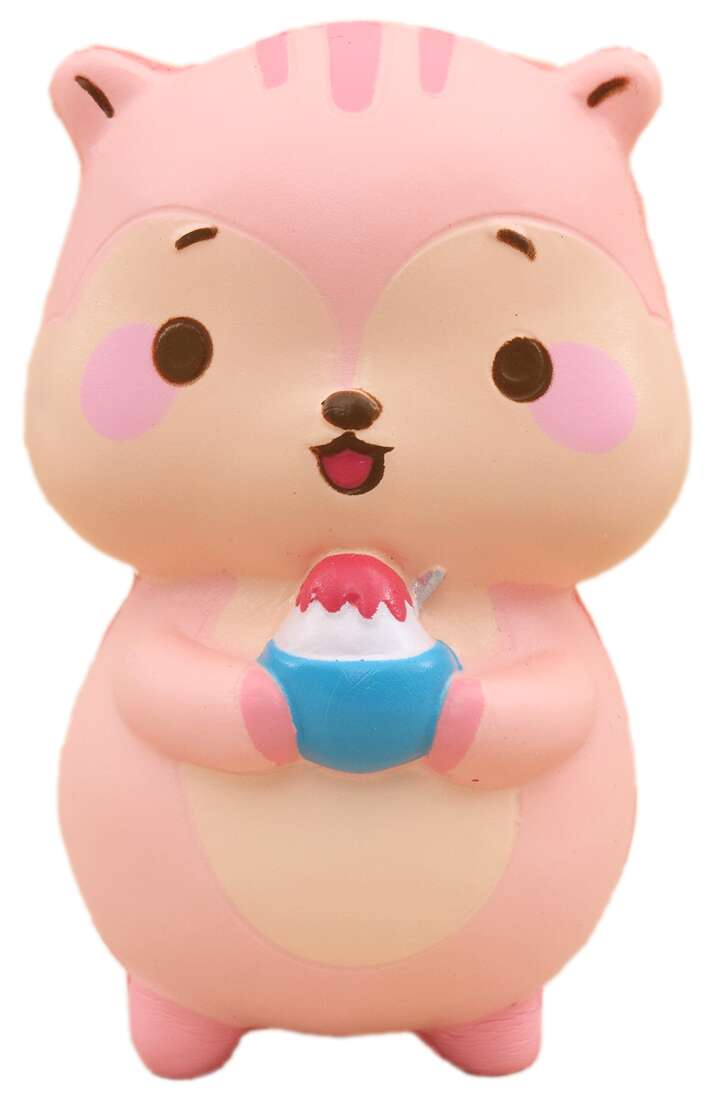 pink squirrel animal scented squishy Popularboxes_hk kawaii - modeS4u