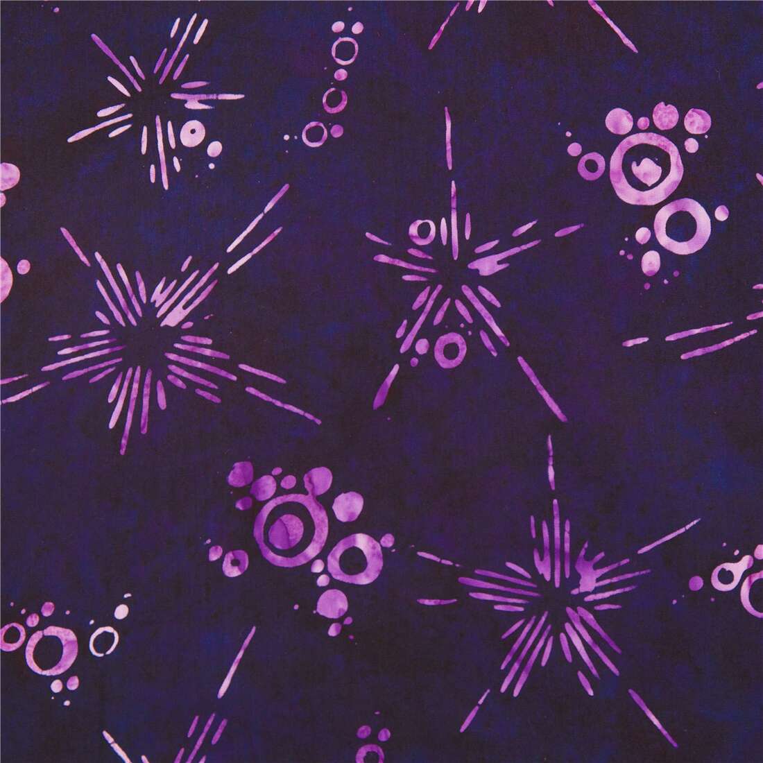 purple black batik starburst pattern with blobs by Timeless Treasures ...