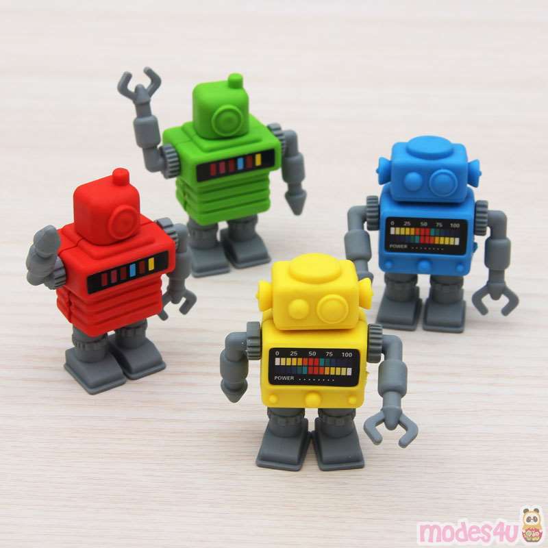 random erasers of colorful robots modeS4u
