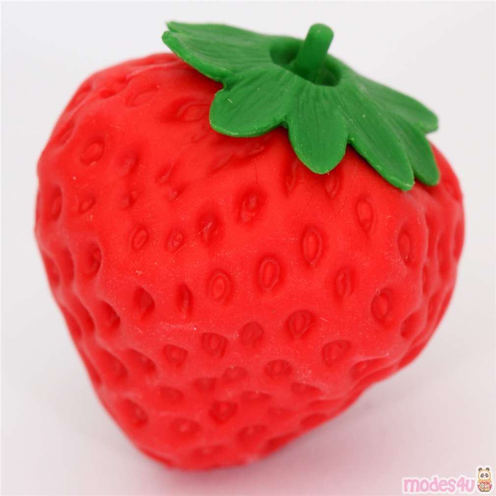 red strawberry eraser from Japan by Iwako modeS4u